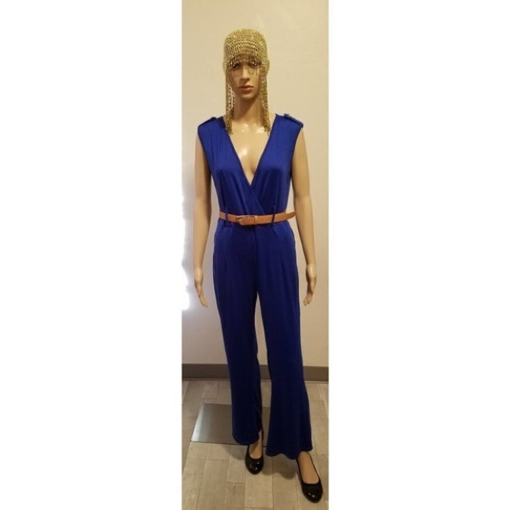 Blue Jumpsuit w/Belt